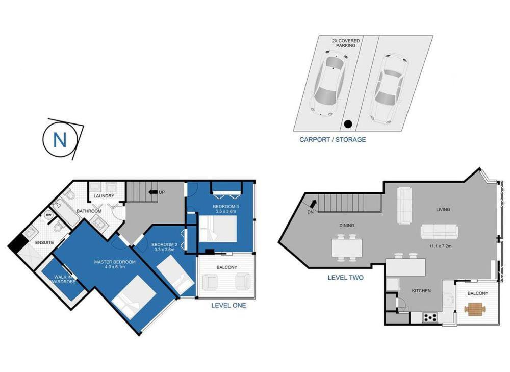 Split Level 125Sqm Sub Penthouse Apartment Оукланд Екстериор снимка